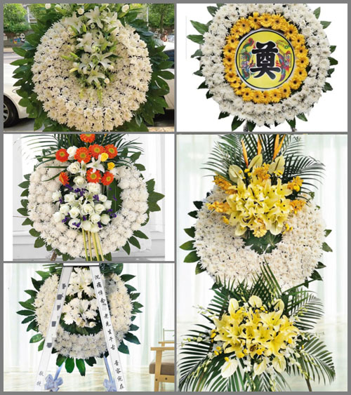 湖北黄冈市浠水县团陂镇鸟雀林村花圈速递